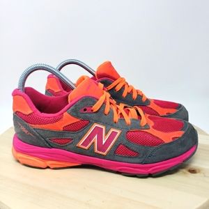 New Balance 990 Sneakers Shoes Women's Size 7 Pink Gray Orange (KJ990T8G)